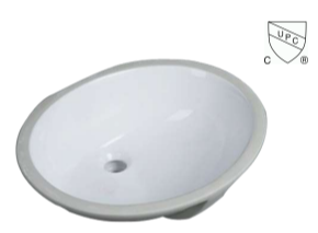 cUPC 17”x14” Undermount Oval Sink 1454
