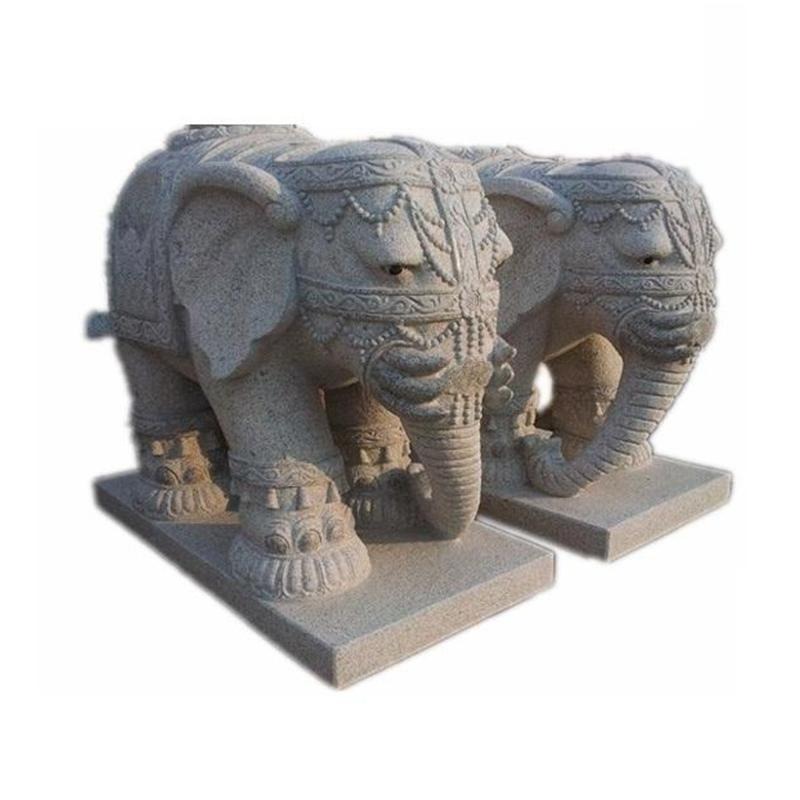China Granite Elephant Statue Animal Ornaments Stone 1496